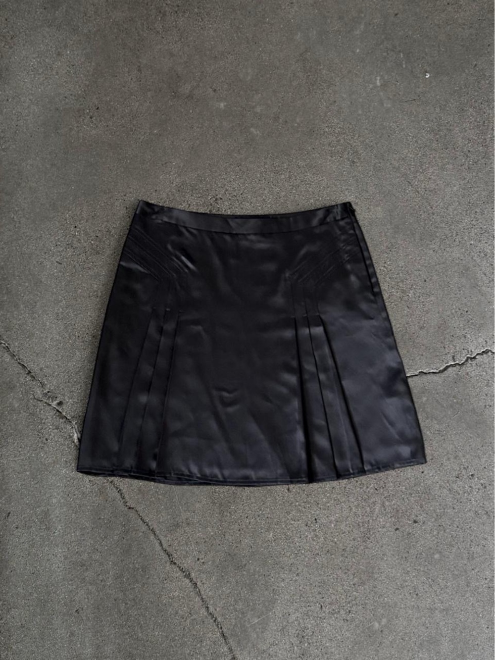 Silk Banana Republic Pleated Mini Skirt